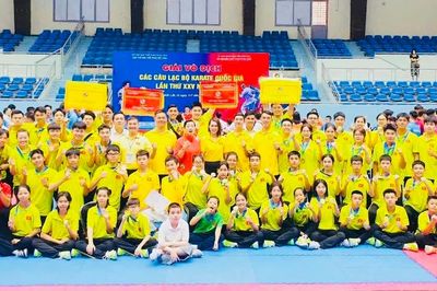 Đội tuyển karate TPHCM xếp hạng nhất toàn đoàn tại giải vô địch câu lạc bộ quốc gia 2025