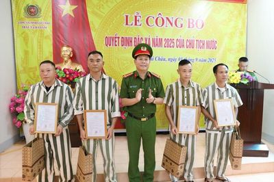 Lai Châu: 8 phạm nhân được đặc xá dịp Quốc khánh 2.9