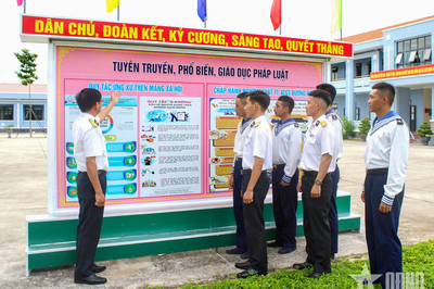 Trung tâm Bảo đảm kỹ thuật, Vùng 2 Hải quân thực hiện tốt công tác phổ biến, giáo dục pháp luật cho thanh niên