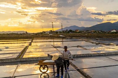Cánh đồng muối cuối cùng đẹp như tranh ở Quảng Trị