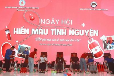 Gần 200 cán bộ, sinh viên Trường Cao đẳng Gia Lai tham gia Ngày hội hiến máu