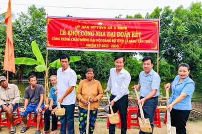 Khởi công Nhà Đại đoàn kết chào mừng Đại hội
