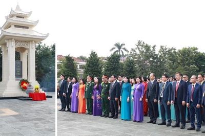 Bắc Ninh: Đoàn đại biểu dự Đại hội đại biểu MTTQ tỉnh dâng hương tưởng niệm các Anh hùng liệt sĩ