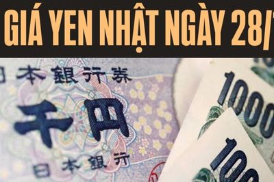 Tỷ giá yen Nhật hôm nay 28/10: Đồng loạt tăng tại các ngân hàng