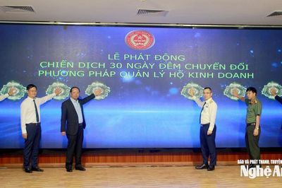 Nghệ An phát động chiến dịch 30 ngày đêm chuyển đổi mô hình quản lý thuế đối với hộ kinh doanh