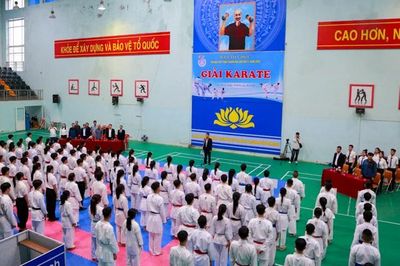 Khởi tranh giải karate trong chương trình Đại hội Thể dục thể thao tỉnh Thanh Hóa