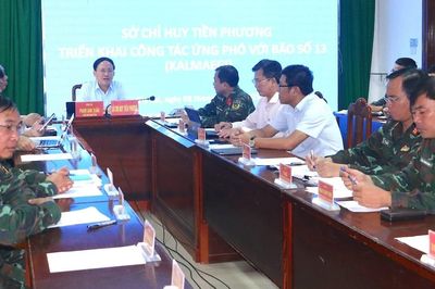 Chủ tịch UBND tỉnh Phạm Anh Tuấn: Khẩn trương triển khai các giải pháp ứng phó với bão số 13