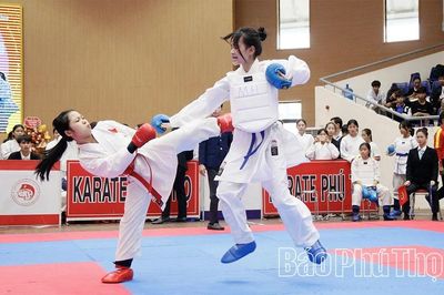 Hơn 800 vận động viên tham dự Giải Vô địch trẻ Karate Phú Thọ mở rộng lần thứ III
