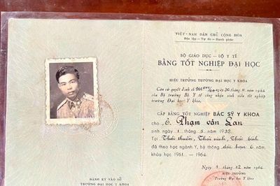 Tấm bằng đại học Y gần 60 năm tuổi và câu chuyện về một bác sĩ quân y