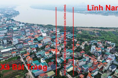 Mục sở thị vị trí Hà Nội dự kiến xây hầm đường bộ hơn 24.600 tỷ qua sông Hồng