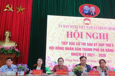 Tổ đại biểu số 11, HĐND thành phố tiếp xúc cử tri xã Thăng Bình