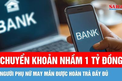 Công an xã hỗ trợ người dân nhận lại 1 tỷ đồng chuyển khoản nhầm