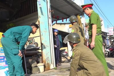 Thăng Điền kiểm tra, giải tỏa hành lang an toàn giao thông
