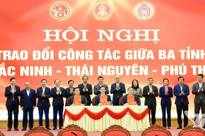 Ban Thường vụ Tỉnh ủy Thái Nguyên - Bắc Ninh - Phú Thọ: Thống nhất mở rộng không gian, lĩnh vực hợp tác liên vùng