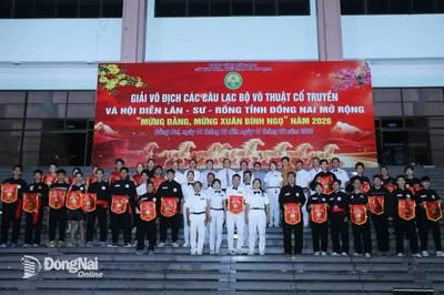 26 đơn vị tham dự Giải vô địch các Câu lạc bộ Võ thuật cổ truyền tỉnh Đồng Nai