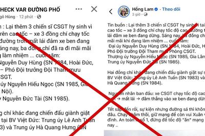 Tin 'thêm 3 Cảnh sát giao thông hy sinh trên cao tốc' là tin giả