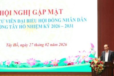 Tây Hồ gặp mặt ứng cử viên đại biểu HĐND phường