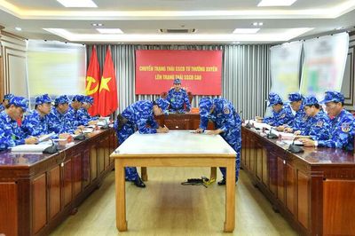 Bộ Tư lệnh Vùng Cảnh sát biển 4 tổ chức luyện tập chuyển trạng thái sẵn sàng chiến đấu