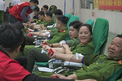 Công an tỉnh tổ chức Lễ hội Xuân hồng 'Hiến máu đầu xuân - Nhân lên hạnh phúc'