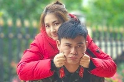 Đại úy Thăng Văn Cương viết về Hòa Minzy: 'Anh yêu em, vợ ơi'