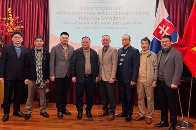 Đoàn Cục Cảnh sát Phòng cháy chữa cháy và cứu nạn cứu hộ thăm Bratislava