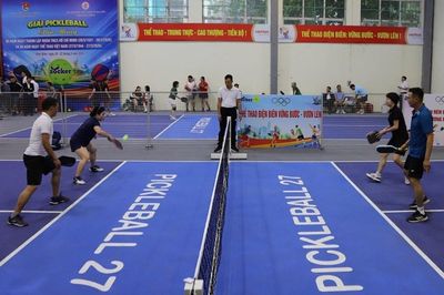 Hơn 300 VĐV tham gia Giải Pickleball kỷ niệm 95 năm Ngày thành lập Đoàn TNCS Hồ Chí Minh