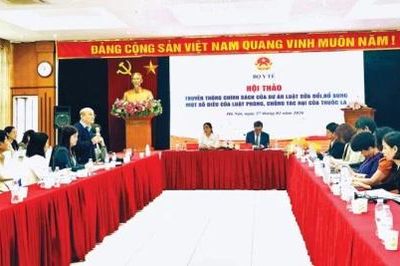 Thể chế hóa các quy định mới trong phòng chống tác hại của thuốc lá