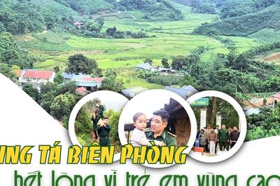Trung tá biên phòng hết lòng vì trẻ em vùng cao