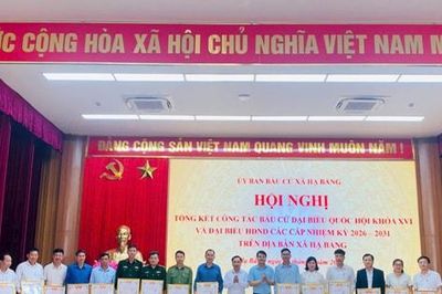 Xã Hạ Bằng: 215 tập thể, cá nhân được khen thưởng về công tác bầu cử