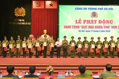 Hành trình 'Giọt máu nghĩa tình' năm 2026 của Công an Thủ đô