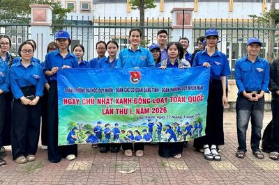 100 sinh viên Trường Đại học Quy Nhơn tham gia tình nguyện tại lễ khai mạc Năm Du lịch Quốc gia - Gia Lai 2026