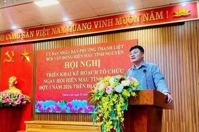 Phường Thanh Liệt phát động hiến máu tình nguyện năm 2026