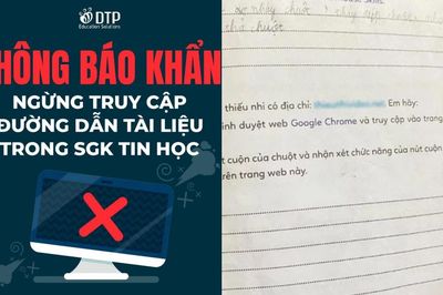 Công an vào cuộc xác minh vụ sách Tin học lớp 3 chứa đường link 'web đen'