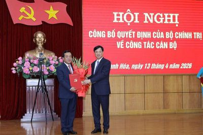 Thượng tướng Lê Đức Thái được chỉ định giữ chức Bí thư Tỉnh ủy Thanh Hóa