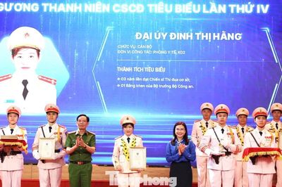 Tuyên dương 19 gương thanh niên Cảnh sát cơ động tiêu biểu