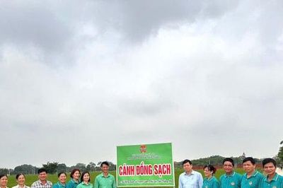 Lan tỏa mô hình 'Cánh đồng sạch' tại xã Tiến Thắng
