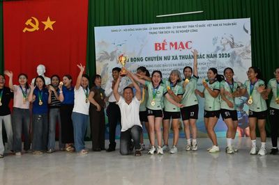 Xã Thuận Bắc bế mạc Giải bóng chuyền nữ năm 2026