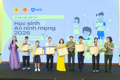 Trao giải cuộc thi 'Học sinh với An ninh mạng 2026'