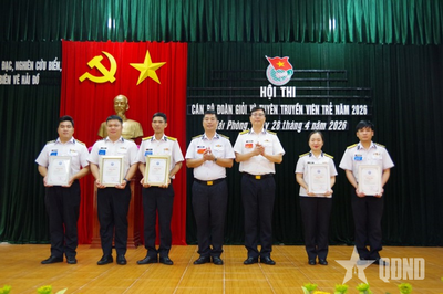 Đoàn Đo đạc, nghiên cứu biển, biên vẽ hải đồ thi cán bộ Đoàn giỏi, tuyên truyền viên trẻ năm 2026