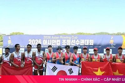 Hà Tĩnh giành 4 huy chương tại Asian Rowing Cup 2026