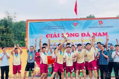 Xã Khánh Hòa: Sôi nổi giải bóng đá nam năm 2026