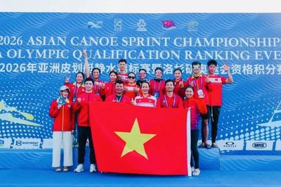Canoeing Việt Nam giành 1 HCV giải vô địch châu Á