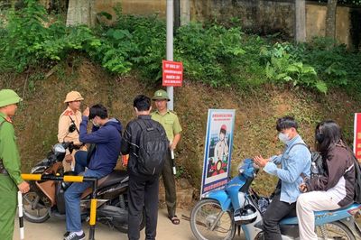 Đảm bảo trật tự ATGT tại khu vực Vườn quốc gia Ba Vì