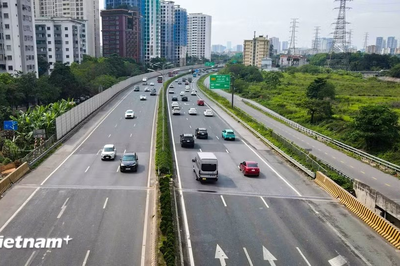 Cửa ngõ phía Nam Hà Nội thông thoáng trong chiều ngày cuối cùng kỳ nghỉ lễ