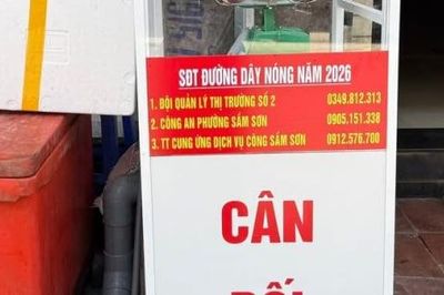 Sầm Sơn đặt cân đối chứng, giúp khách phát hiện 'cân điêu'