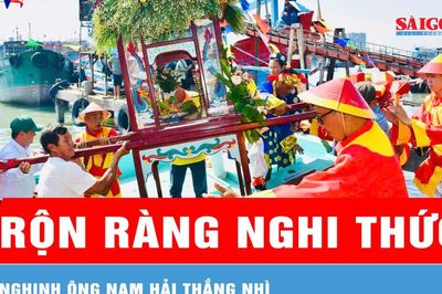 Rộn ràng nghi thức Nghinh Ông Nam Hải Thắng Nhì