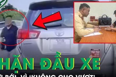 Chặn đầu xe trên cao tốc để chửi bới vì 'không cho vượt'