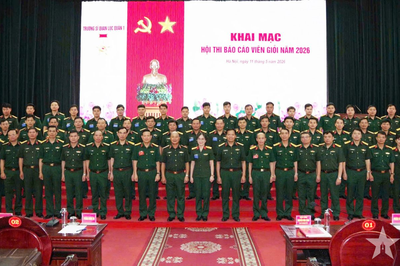 Trường Sĩ quan Lục quân 1 khai mạc Hội thi báo cáo viên giỏi