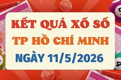 Trực tiếp kết quả xổ số TP.HCM hôm nay 11/5/2026 - XSHCM 11/5