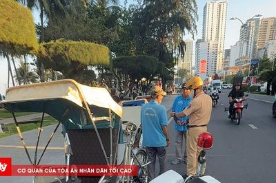 Khánh Hòa: Hơn 90 trường hợp tài xế xích lô vi phạm bị phạt